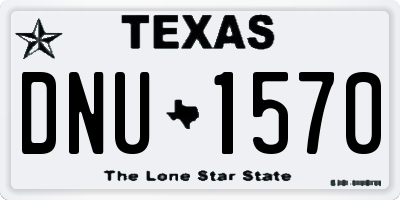 TX license plate DNU1570