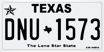 TX license plate DNU1573