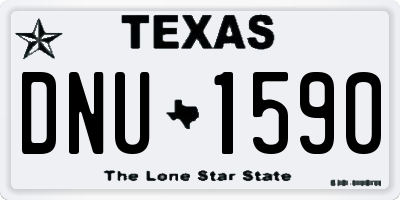 TX license plate DNU1590
