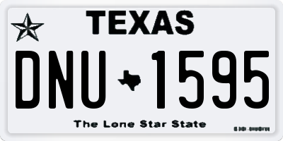 TX license plate DNU1595