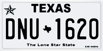 TX license plate DNU1620