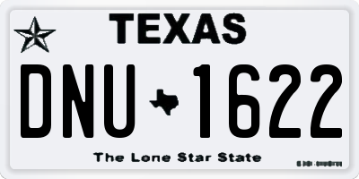 TX license plate DNU1622
