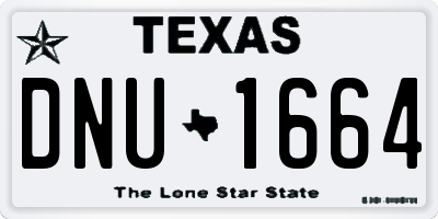 TX license plate DNU1664
