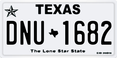 TX license plate DNU1682