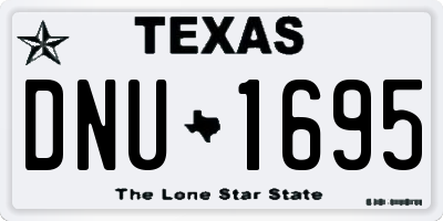 TX license plate DNU1695