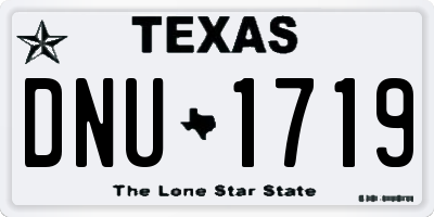 TX license plate DNU1719