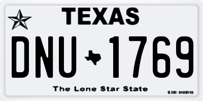 TX license plate DNU1769