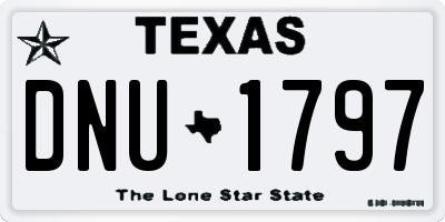 TX license plate DNU1797