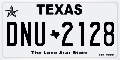 TX license plate DNU2128