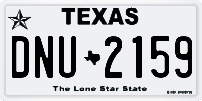 TX license plate DNU2159