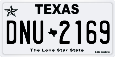 TX license plate DNU2169
