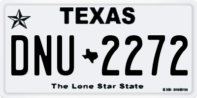 TX license plate DNU2272