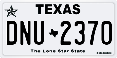 TX license plate DNU2370