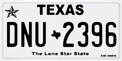 TX license plate DNU2396