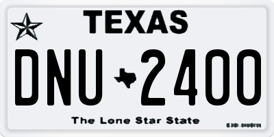 TX license plate DNU2400