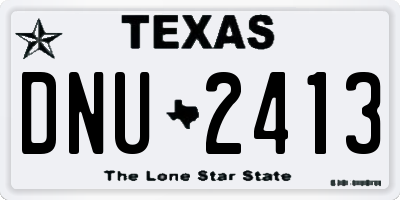 TX license plate DNU2413