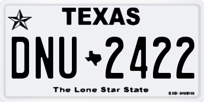 TX license plate DNU2422