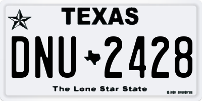 TX license plate DNU2428