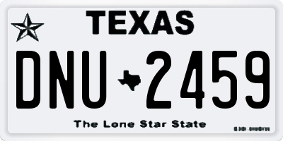 TX license plate DNU2459