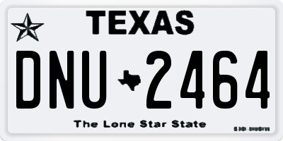TX license plate DNU2464