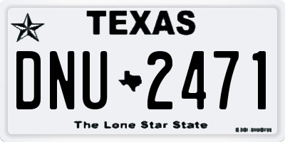 TX license plate DNU2471