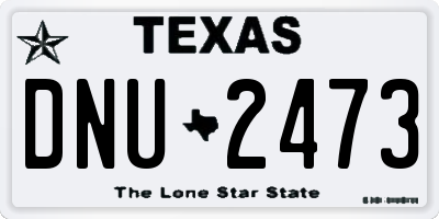 TX license plate DNU2473