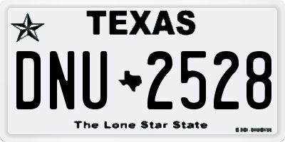 TX license plate DNU2528