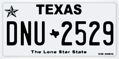 TX license plate DNU2529