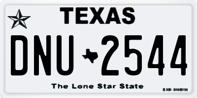 TX license plate DNU2544