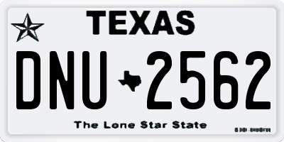 TX license plate DNU2562