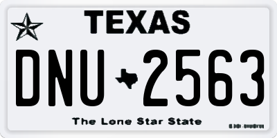 TX license plate DNU2563