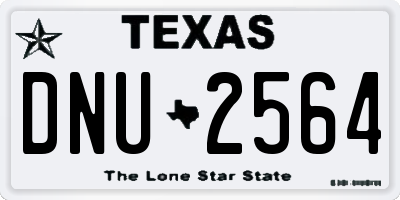 TX license plate DNU2564