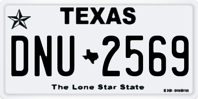 TX license plate DNU2569