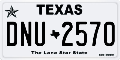 TX license plate DNU2570