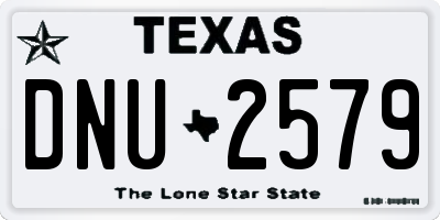 TX license plate DNU2579