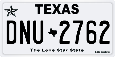 TX license plate DNU2762