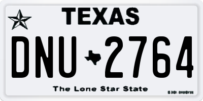 TX license plate DNU2764