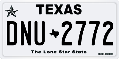 TX license plate DNU2772