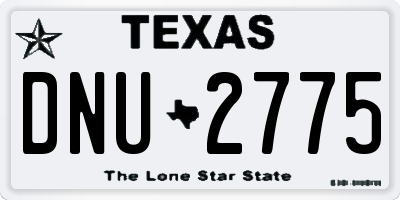 TX license plate DNU2775