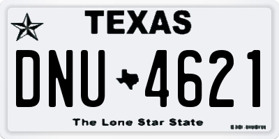 TX license plate DNU4621
