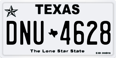 TX license plate DNU4628