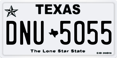 TX license plate DNU5055