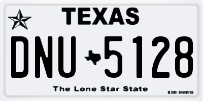 TX license plate DNU5128