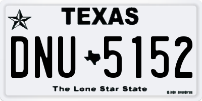 TX license plate DNU5152