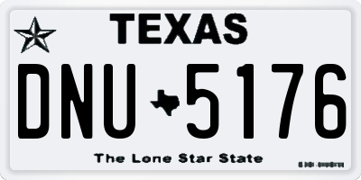 TX license plate DNU5176