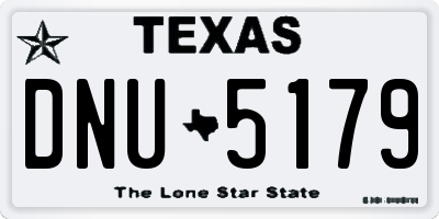 TX license plate DNU5179