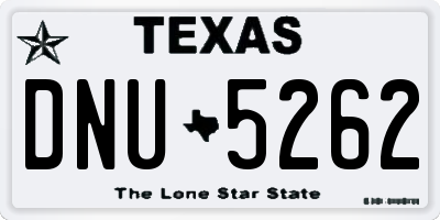 TX license plate DNU5262