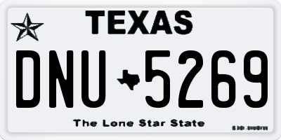 TX license plate DNU5269