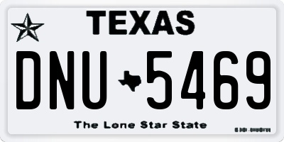 TX license plate DNU5469
