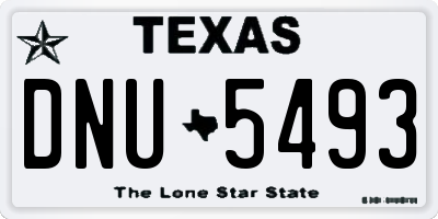 TX license plate DNU5493
